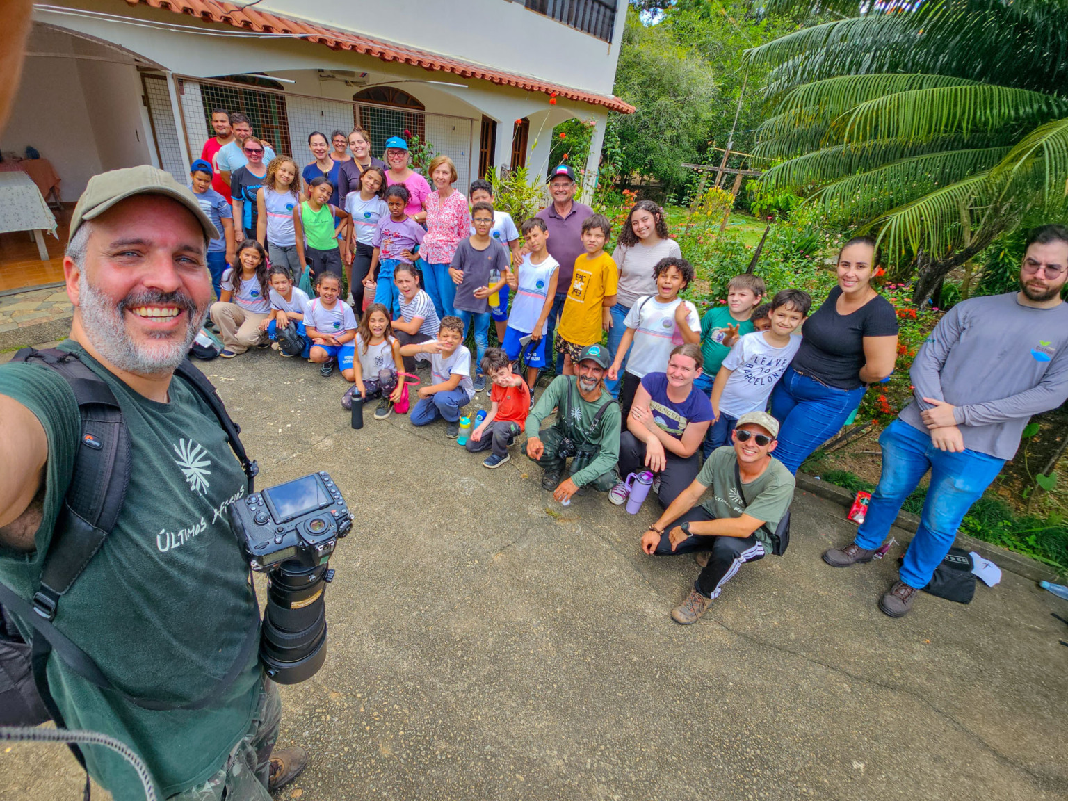 Crian&ccedil;as do Clube de Observadores da Natureza Sabi&aacute; visitam a RPPN Guaribus, em Itagua&ccedil;u. Foto: Leonardo Mer&ccedil;on