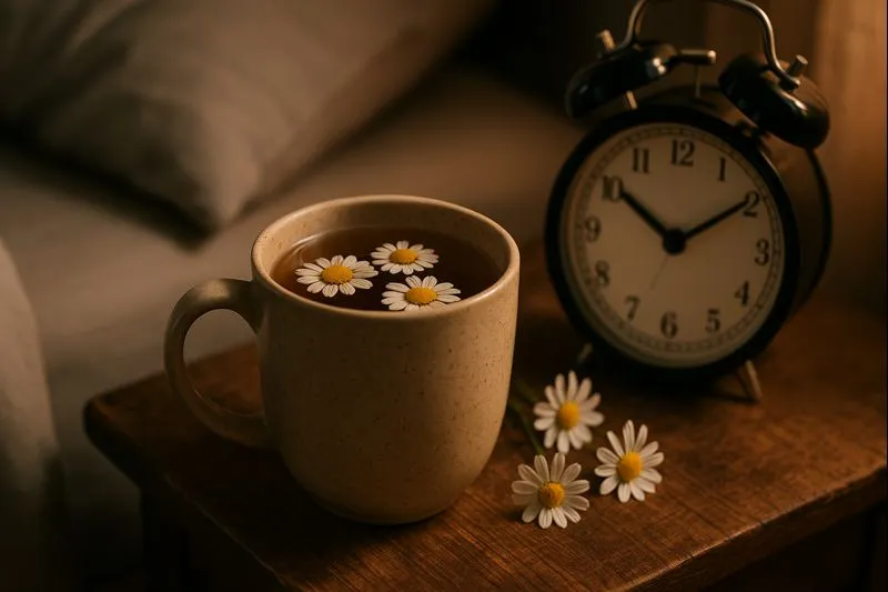 Esta rotina noturna com camomila vai ajudar a acalmar sua mente e melhorar o sono Esta rotina noturna com camomila vai ajudar a acalmar sua mente e melhorar o sono