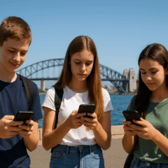 Austrália proíbe uso de redes sociais para menores de 16 anos