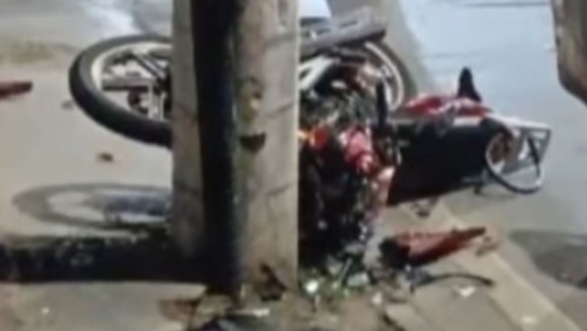Acidente moto Itapuã (Foto/reprodução: TV Vitória)