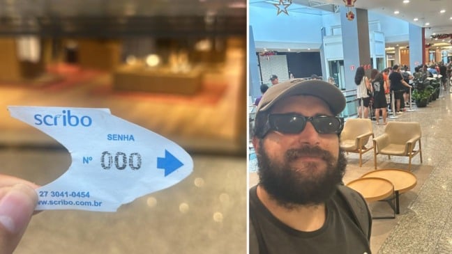 Caio Cesar, primeiro da fila a comprar ingressos para o show do Guns N' Roses (Foto: arquivo pessoal)