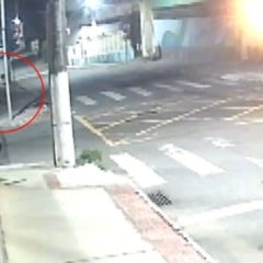 Momento do assalto (Foto: Videomonitoramento)