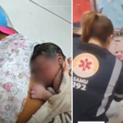 Jovem de 28 anos deu à luz enquanto fazia compras em uma loja | Reprodução