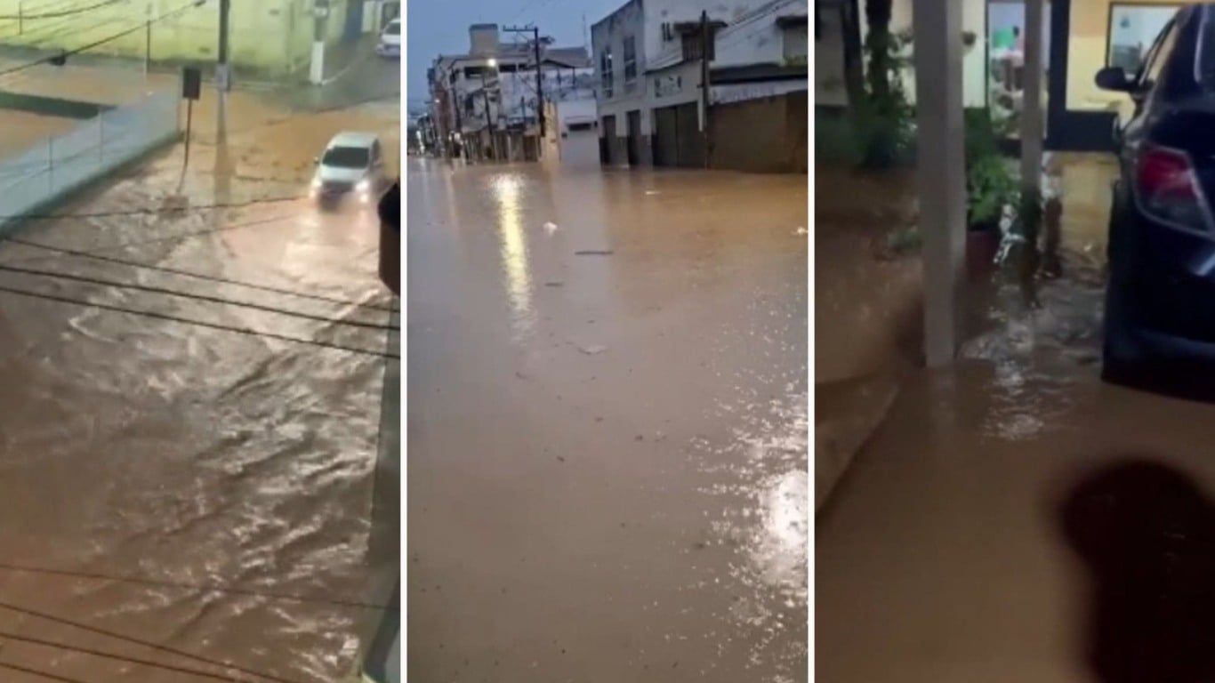Chuvas no ES (Foto/reprodução: TV VItória)