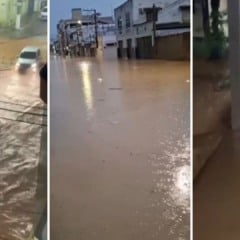 Chuvas no ES (Foto/reprodução: TV VItória)