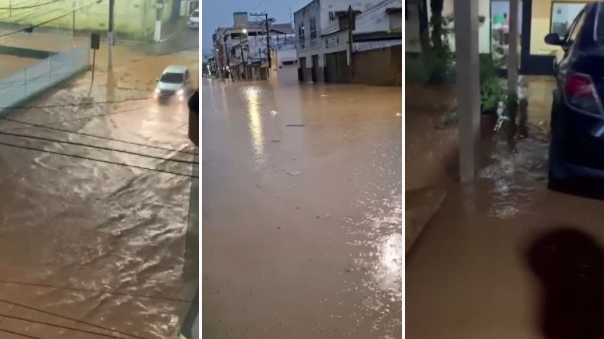 Chuvas no ES (Foto/reprodução: TV VItória)