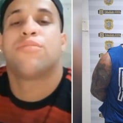 Luã França de Carvalho estava na frente da casa da vítima, descumprindo medida protetiva. Foto: Reprodução/TV Vitória