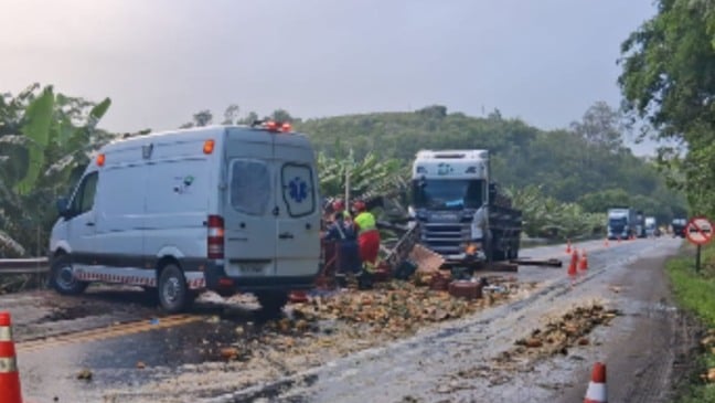 Acidente em Iconha (Foto/divulgação: PRF)