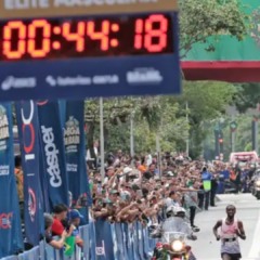 S&atilde;o Paulo (SP), 31/12/2025 - Atletas Muse Gizachew e Jonathan Kipkoech, da categoria masculina da 100&ordf; Corrida Internacional de S&atilde;o Silvestre. Foto: Paulo Pinto/Agencia Brasil