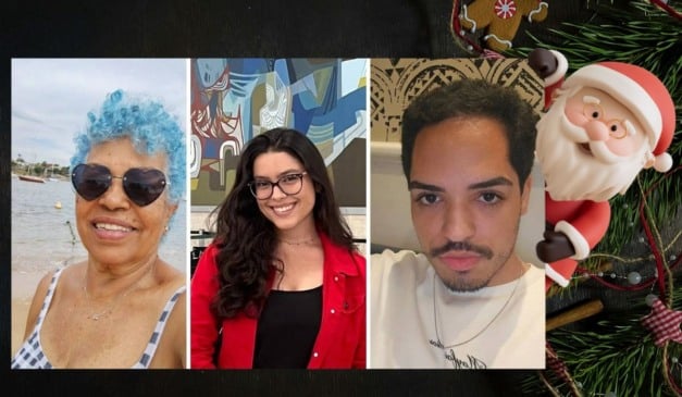 Filhinha Rodrigues, Luísa Arêas e Igor Bispo vão passar o Natal com amigos