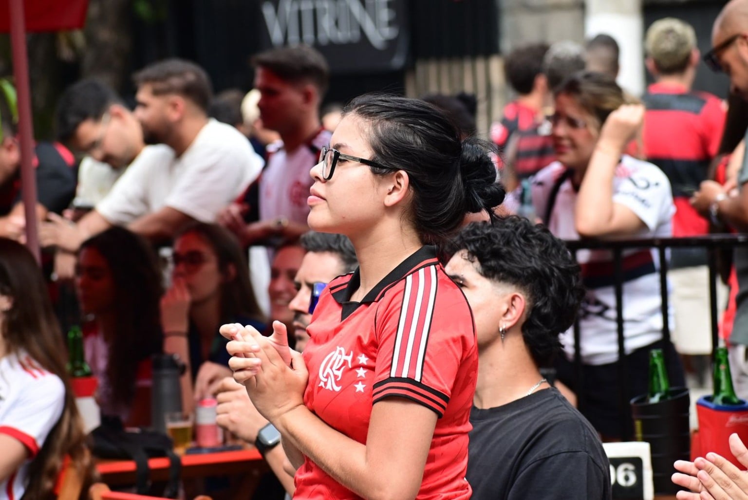 Final da Copa Intercontinental, Flamengo x PSG Torcida do Flamengo no Triângulo das Bermudas, em Vitória Final da Copa Intercontinental, Flamengo x PSG Torcida do Flamengo no Triângulo das Bermudas, em Vitória