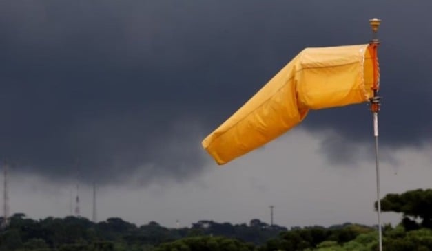 Frente fria associada a ciclone extratropical traz temporal e ventos fortes ao Sul. Foto: Divulgação/Defesa Civil de SC