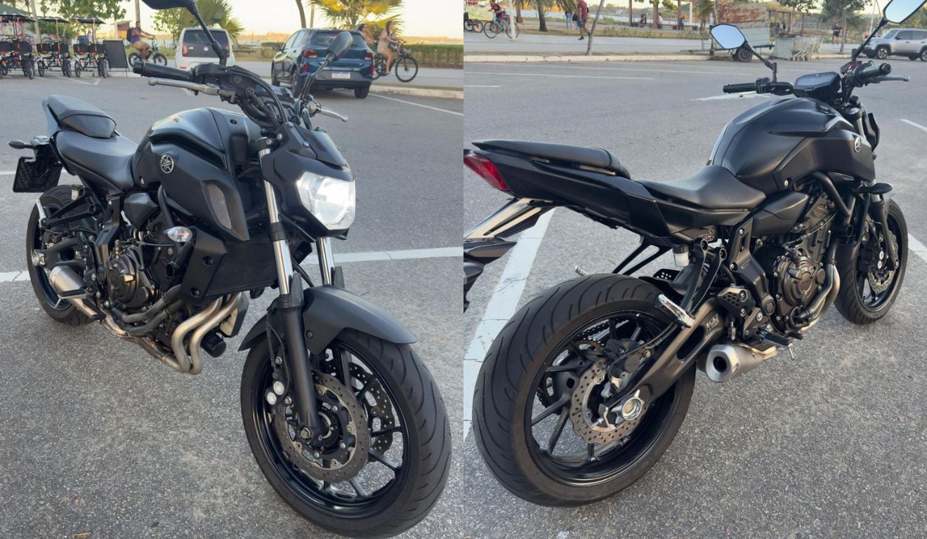 Moto do personal trainer envolvida na troca e no estelionato