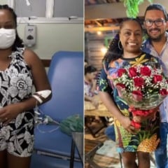 O casal Ariana e Luiz Carlos Lenzi (Foto: Reprodução/TV Vitória)