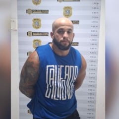 Luã França de Carvalho estava na frente da casa da vítima, descumprindo medida protetiva. Foto: Reprodução/TV Vitória