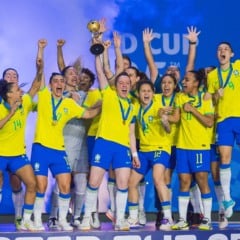 Brasil é campeão da primeira Copa do Mundo Feminina de Futsal Créditos: Fabio Souza / CBF