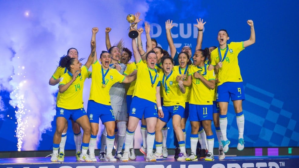 Brasil é campeão da primeira Copa do Mundo Feminina de Futsal Créditos: Fabio Souza / CBF