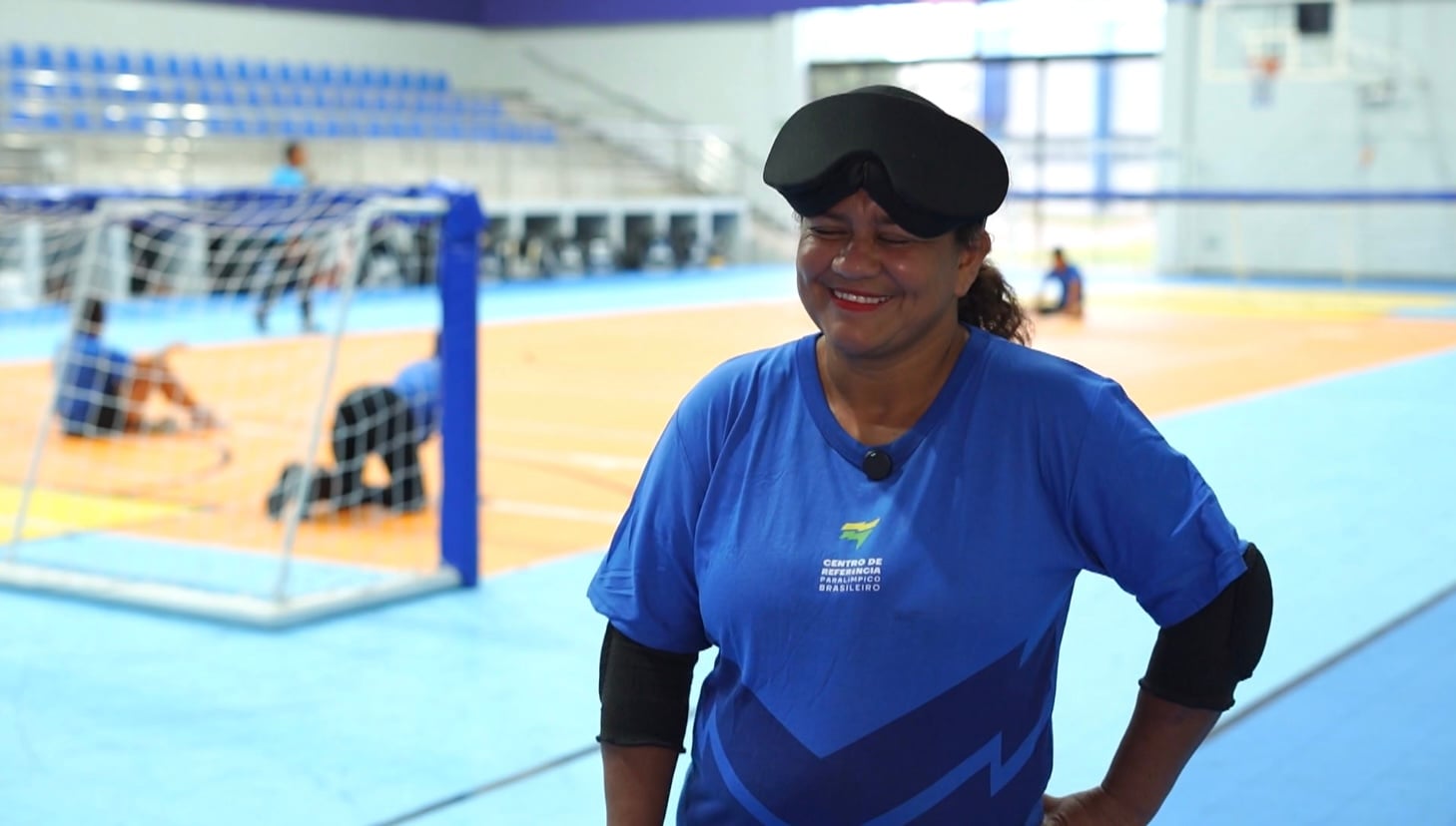 Kelly dos Santos, atleta de goalball