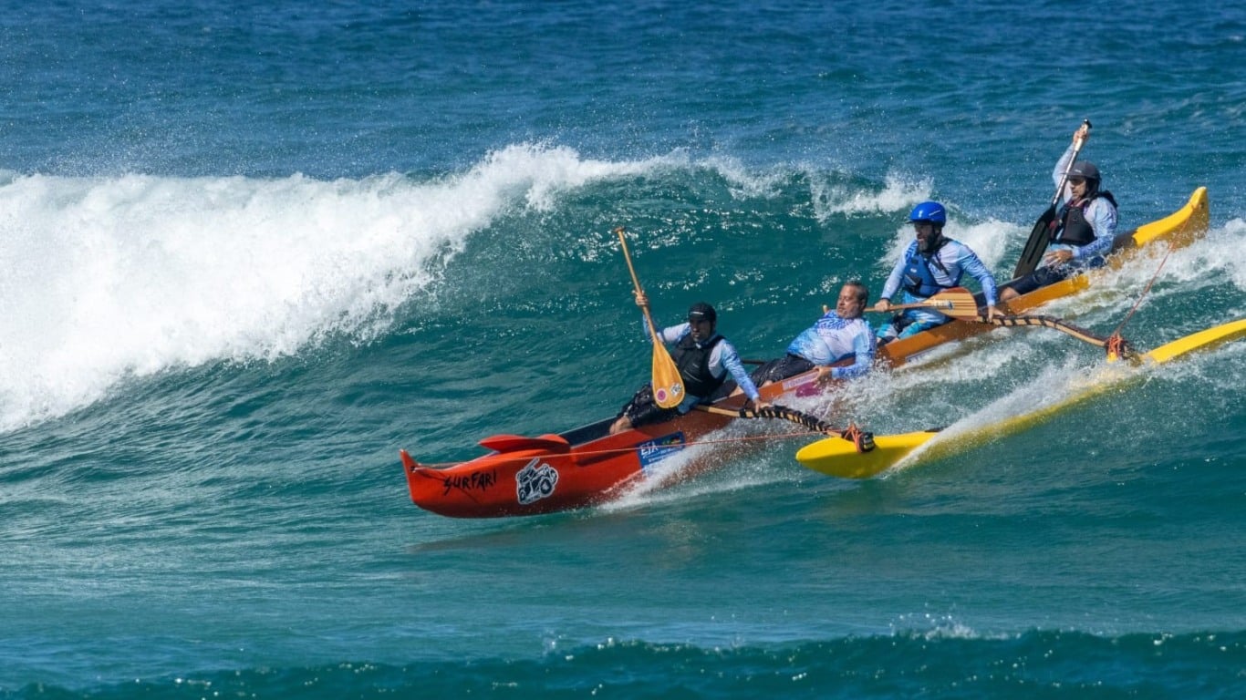 Campeonato Brasileiro de Surfe de Canoa.
EQuipe Maori Va'a, de Vila Velha.
