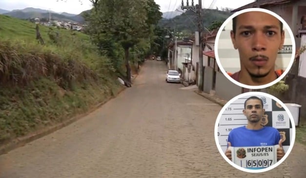 O confronto ocorreu no Morro do Caneco, em Fundão. Nayroni de Almeida Rodrigues (destaque superior) estava na lista dos procurados da Serra. Felipe Lima de Sousa também morreu. Foto: Montagem/ Folha Vitória 