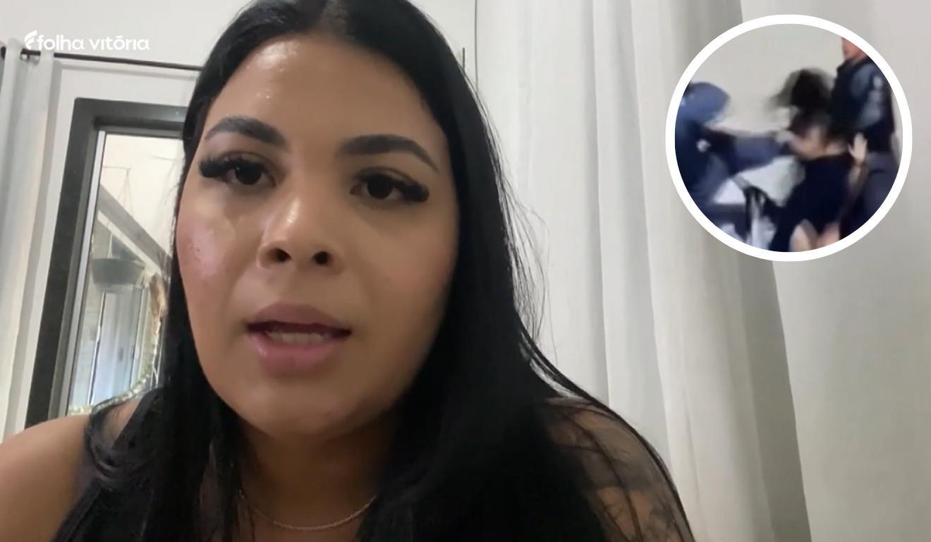 Mulher agredida por PM