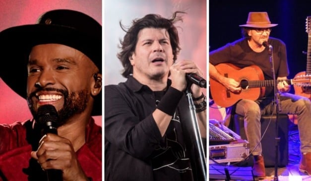 Alexandre Pires, Paulo Ricardo e Almir Sater são atrações confirmadas no Festival de Inverno de Guaçuí 2026 (Foto: Reprodução/Redes Sociais)