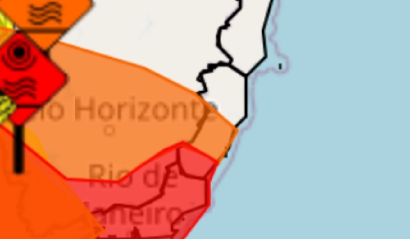 Foto: Inmet/ Reprodução Foto: Inmet/ Reprodução