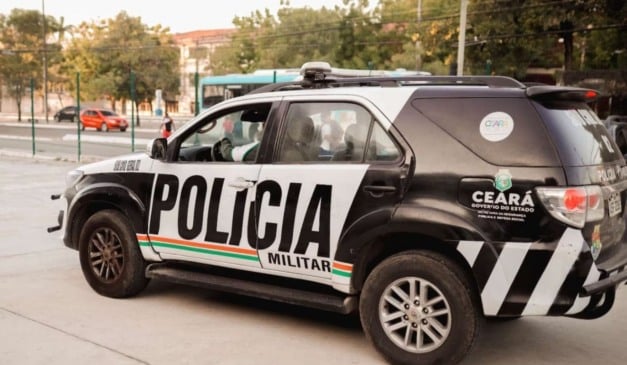 PM do Ceará prendeu homem suspeito de tentativa de feminicídio em Uruburetama Foto: Polícia Militar do Ceará/Divulgação