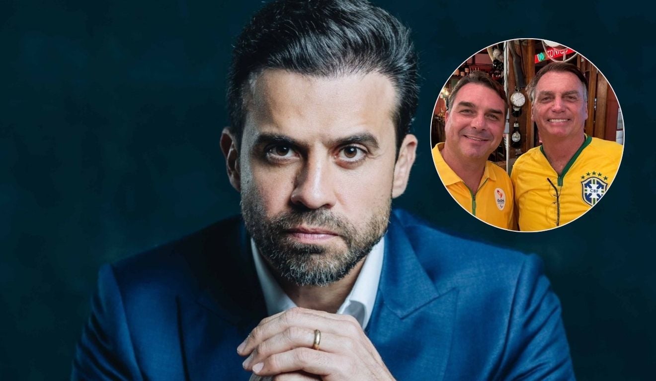 Pablo Marçal declara apoio a Flávio: "É o Bolsonaro que a gente sempre quis". (Reprodução: Montagem FV)
