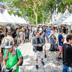 Feira de Antiguidade da Rua da Lama em Jardim da Penha (Foto: Leonardo Silveira)