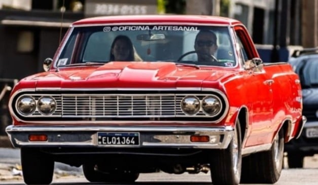 Chevrolet El Camino 1964, híbrido raro entre carro e caminhonete será exibido no próximo sábado (6) (Foto: Divulgação)