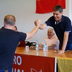 Ricardo participa de encontro estadual do PSB com Casagrande (foto: Thiago Coutinho)