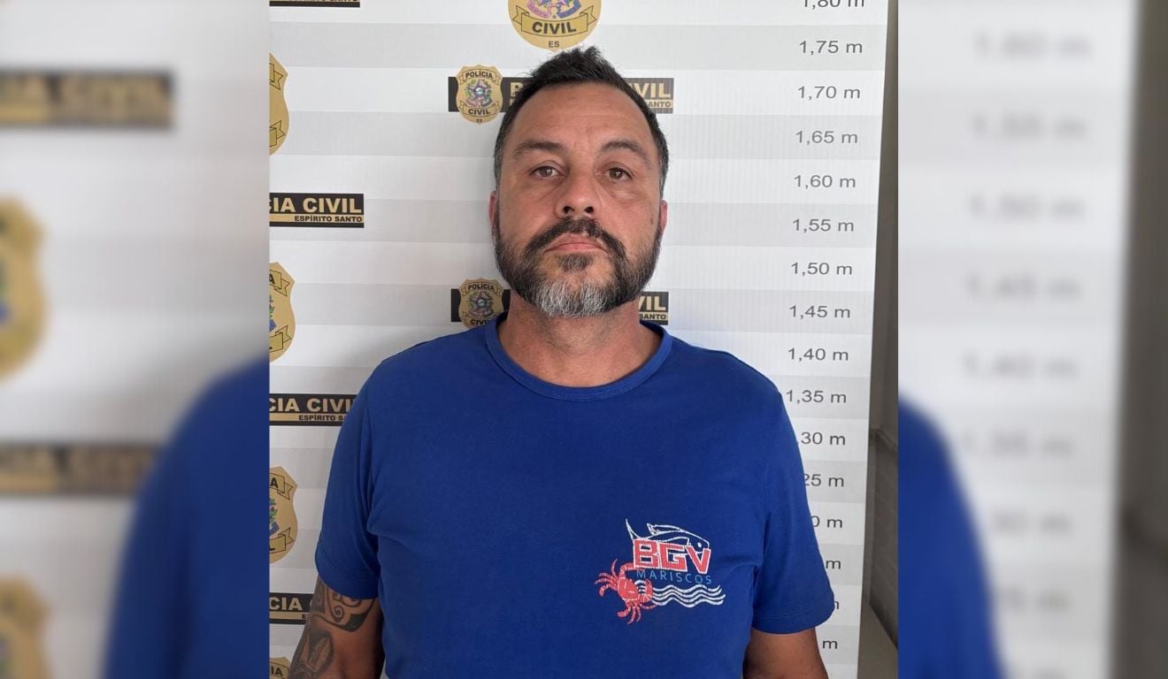 Roberto Vilete Vieira foi preso pelo assassinato de jovem de 25 anos em novembro. Foto: Reprodução/TV Vitória Roberto Vilete Vieira foi preso pelo assassinato de jovem de 25 anos em novembro. Foto: Reprodução/TV Vitória