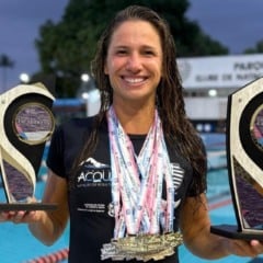 Campeonato Estadual Absoluto de Nata&ccedil;&atilde;o 2025. Thamy Ventorin, do &Aacute;lvares.