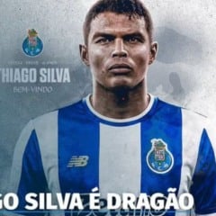 Thiago Silva anunciado como refor&ccedil;o do Porto. Foto: Divulga&ccedil;&atilde;o/Porto