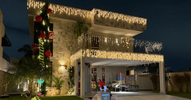 Condomínio de luxo na Serra faz competição de decoração de Natal (Foto: Acervo pessoal)