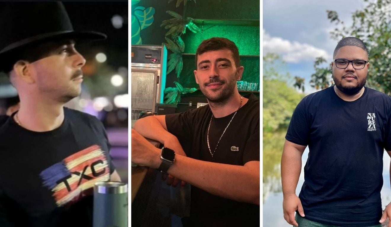 Junior da Silva Netto, Thaynan de Souza e Heberson Gomes Mendes foram identificadas como as vítimas. Foto: Acervo de amigos Junior da Silva Netto, Thaynan de Souza e Heberson Gomes Mendes foram identificadas como as vítimas. Foto: Acervo de amigos