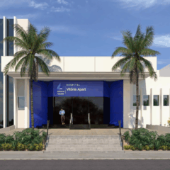 Foto: Divulgação da projeção de como ficará o hospital 
