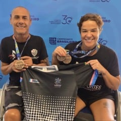 Waldir Alvarenga Junior, o Tiozinho e Nathália Torezani