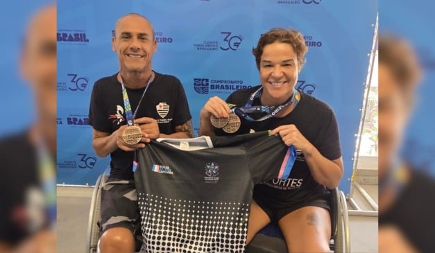 Waldir Alvarenga Junior, o Tiozinho e Nathália Torezani