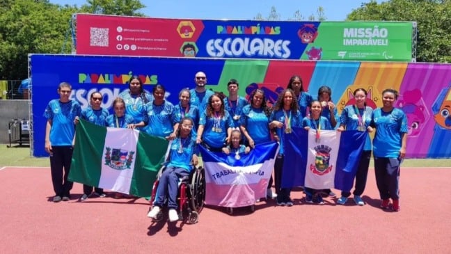 Delegação do Espírito Santo nas Paralimpíadas Escolares 2025, em São Paulo (SP)