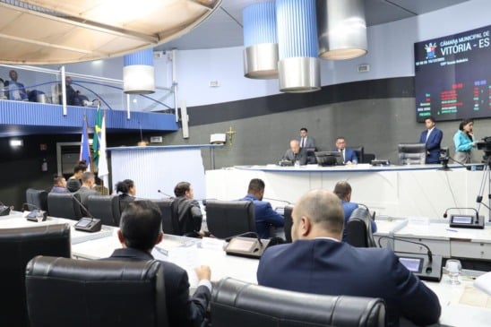 Plenário da Câmara de Vitória (foto: Ascom/CMV)