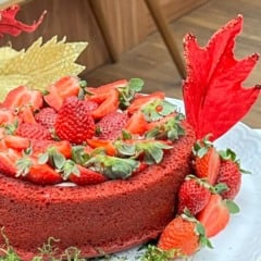 Bolo Piscininha Red Velvet Foto: Roberta Salgueiro