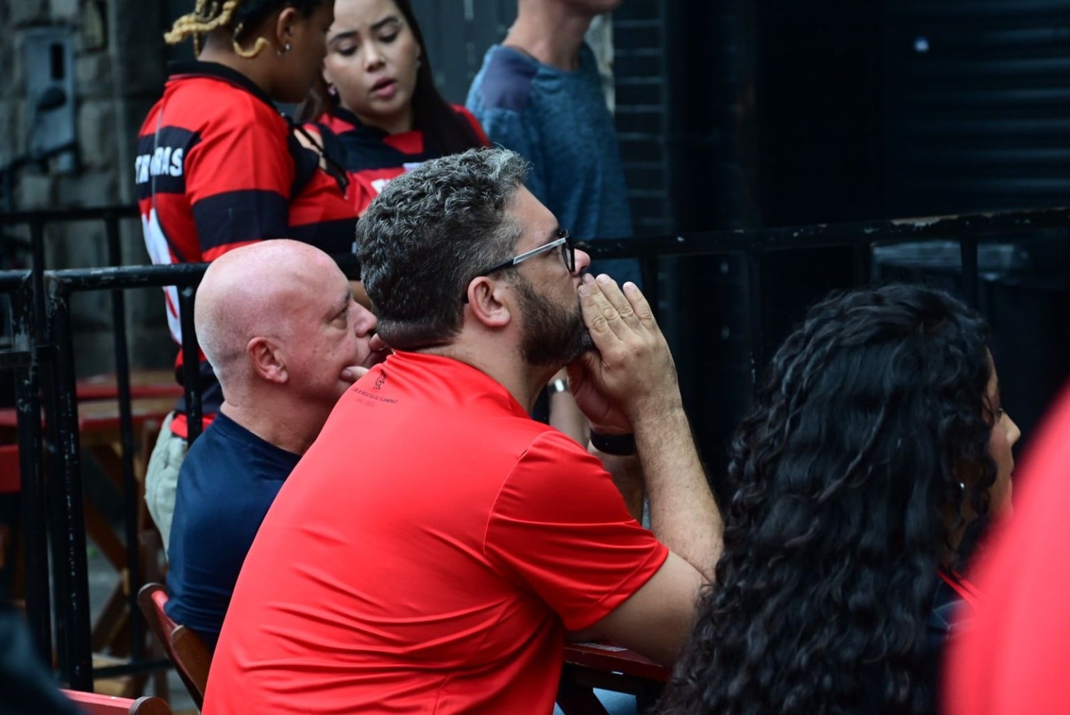 Final da Copa Intercontinental: Flamengo x PSG Torcida do Flamengo na Praia do Canto, em Vitória Final da Copa Intercontinental: Flamengo x PSG Torcida do Flamengo na Praia do Canto, em Vitória