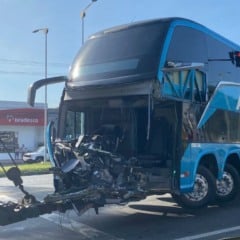 Acidente com ônibus na br-101 em Carapina