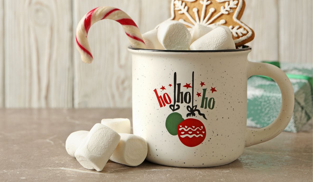 caneca com tema Natal