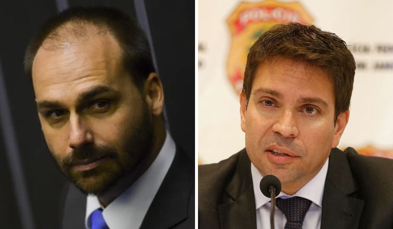 Eduardo Bolsonaro e Alexandre Ramagem Eduardo Bolsonaro e Alexandre Ramagem