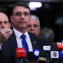 O senador Fl&aacute;vio Bolsonaro