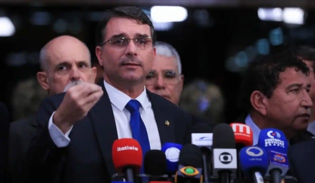 O senador Flávio Bolsonaro