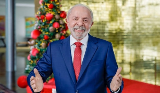 Presidente da República, Luiz Inácio Lula da Silva, durante pronunciamento à nação por ocasião do Natal e do Ano Novo